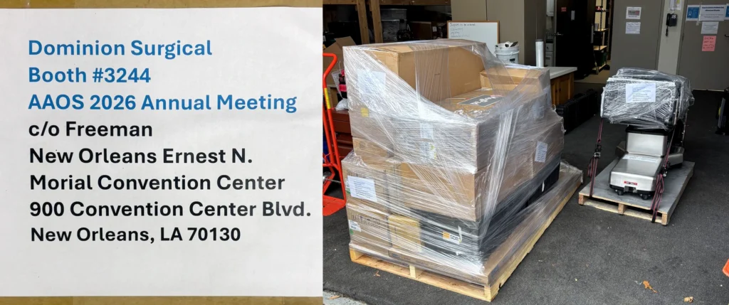 Dominion Surgical Prepares for AAOS 2026 by Shipping PPS Product to the Conference